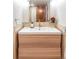 Modern bathroom with a floating vanity, sleek sink, and neutral color palette at 11647 E Wesley Ave, Aurora, CO 80014