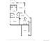 Floor plan showing layout of main floor with garage, kitchen, and living room at 6001 S Yosemite St # H204, Greenwood Village, CO 80111