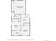 Upstairs floor plan featuring three bedrooms, two baths, and a hall at 4287 Brookwood Pl, Highlands Ranch, CO 80130