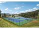 Community tennis courts providing plenty of space to play with mountain views at 758 Chimney Creek Dr # C, Golden, CO 80401