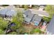 Aerial view showcasing the backyard, patio, and surrounding landscape of the property at 21524 E Powers Pl, Centennial, CO 80015