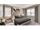 Serene main bedroom with ample natural light, stylish decor, and a comfortable king-sized bed at 27694 E Byers Ave, Aurora, CO 80018