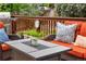 Cozy outdoor space featuring a stylish table with seating, ideal for relaxation and enjoying the backyard views at 2795 Signal Creek Dr, Thornton, CO 80241