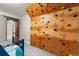 Bedroom with climbing wall and view of doorway at 17540 Caribou Dr, Monument, CO 80132