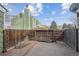 Private backyard with wooden fence and a gate at 906 S Peoria St, Aurora, CO 80012