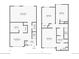 Two-story floor plan with 3 bedrooms, 2 baths, and a living room at 906 S Peoria St, Aurora, CO 80012