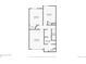 Second floor plan featuring two bedrooms, a bathroom, and closets at 906 S Peoria St, Aurora, CO 80012