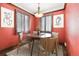 Bright and modern dining room with stylish furniture at 4000 Irving St, Denver, CO 80211