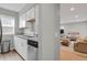 Modern kitchen featuring granite countertops and stainless steel appliances at 3872 S Fraser St # O03, Aurora, CO 80014