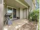 Spacious outdoor patio with a grill, furniture, and storage, perfect for relaxation and entertaining at 7318 S Xenia Cir # B, Centennial, CO 80112
