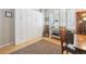 Bright home office featuring a built-in Murphy bed, desk, wood floors and natural light at 1100 Cherokee St # 304, Denver, CO 80204