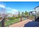 Deck with neighborhood views, showing an outdoor space for relaxation and enjoyment at 11606 Sagewood Ln, Parker, CO 80138