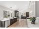 Stylish kitchen with a view, featuring stainless steel appliances and modern finishes at 7743 S Birch Ct, Centennial, CO 80122