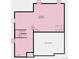 Floorplan showing an unfinished basement with unexcavated area and stairs at 3350 Backdrop Ct, Castle Rock, CO 80108