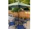Backyard patio featuring an outdoor dining area with an umbrella and comfortable seating, ideal for relaxation at 1038 E 4Th Ave, Denver, CO 80218