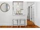Breakfast bar area with counter seating open to the kitchen and additional rooms at 1038 E 4Th Ave, Denver, CO 80218