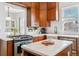 Bright kitchen with stainless steel appliances, center island, and ample cabinet space at 1038 E 4Th Ave, Denver, CO 80218