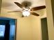 Bedroom with ceiling fan and light fixture at 3124 S Wheeling Way # 102, Aurora, CO 80014