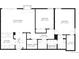 Floor plan layout of the home, showing the kitchen, bedrooms, bathrooms, and living spaces at 14066 E Stanford Cir # H08, Aurora, CO 80015