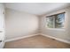 Neutral bedroom featuring carpeted floors, baseboard trim, and a window at 1076 Switch Grass Dr, Castle Rock, CO 80109