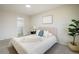 Cozy bedroom showcasing a plush bed with soft pillows, modern art, and a plant at 10792 Moore St, Broomfield, CO 80021