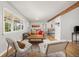 Bright living room with hardwood floors, large windows, and modern furnishings at 2921 S Holly Pl, Denver, CO 80222