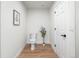 This half bathroom is bright with minimalist decor at 2275 S Yosemite Cir, Denver, CO 80231
