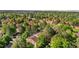 Overhead view highlighting community landscaping, common areas, and residential building rooftops at 1758 S Pitkin Cir # A, Aurora, CO 80017
