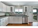 White cabinets and stainless dishwasher in an updated kitchen area at 1416 Red Mica Way, Monument, CO 80132