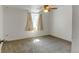 Bedroom featuring neutral walls, carpet and a ceiling fan at 8555 Angela Ln, Parker, CO 80134