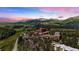 Aerial view of mountain resort community with homes and mountain backdrop at 555 S Park Ave # 202, Breckenridge, CO 80424