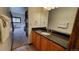 Bathroom with granite countertop and a view of bedroom at 555 S Park Ave # 202, Breckenridge, CO 80424
