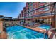 Outdoor hot tubs perfect for relaxation at 555 S Park Ave # 202, Breckenridge, CO 80424
