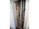 Mechanical room featuring a Carrier-branded furnace, ductwork and water lines at 16180 E Geddes Ln # 14, Aurora, CO 80016