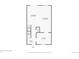 Main level floor plan featuring living and dining rooms, kitchen, and foyer at 7755 E Quincy Ave # T2, Denver, CO 80237