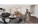Open living space features modern decor, wood flooring, and an inviting atmosphere at 7755 E Quincy Ave # T2, Denver, CO 80237