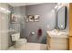 Sleek, modern bathroom with a glass-enclosed shower, stylish vanity, and contemporary fixtures at 3010 Zinnia Ct, Golden, CO 80401