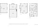 Four floor plans of the home showing the layout of the kitchen, bedrooms, and garage at 690 Howe Ct, Castle Rock, CO 80104