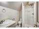 Clean bathroom with shower stall and toilet at 699 Highlands Dr, Breckenridge, CO 80424