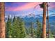 Scenic mountain view at sunset at 699 Highlands Dr, Breckenridge, CO 80424