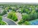Expansive property featuring lush landscaping, a tennis court, and a basketball court nestled in a vibrant, green neighborhood at 291 Fairchild Dr, Highlands Ranch, CO 80126