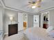 This bedroom offers generous closet space and en suite bathroom at 291 Fairchild Dr, Highlands Ranch, CO 80126