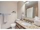 Cozy bathroom with granite vanity top at 2066 E 129Th Ave, Thornton, CO 80241