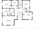Floor plan showing the primary bedroom, bathrooms, laundry, bedrooms and walk-in closets at 22268 E Hidden Trail Dr, Parker, CO 80138