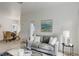 Cozy living room with stylish decor, neutral walls and lots of natural light at 8415 Pebble Creek Way # 102, Highlands Ranch, CO 80126
