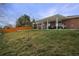 Spacious backyard featuring a covered patio with string lights and plenty of room for outdoor activities at 4713 S Robb St, Littleton, CO 80127