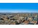Great aerial view of city skyline and mountains in the distance at 1625 Larimer St # 1104, Denver, CO 80202