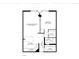A clear floor plan layout highlighting room dimensions and layout at 1625 Larimer St # 1104, Denver, CO 80202