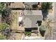 Overhead shot of a home with a deck, pergola, patio, and fenced backyard at 270 S Locust St, Denver, CO 80224