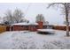 Backyard featuring a trampoline with a privacy fence at 460 Lansing St, Aurora, CO 80010